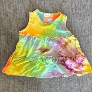 Perfect Peach Colorful Tie-Dye Kids Top